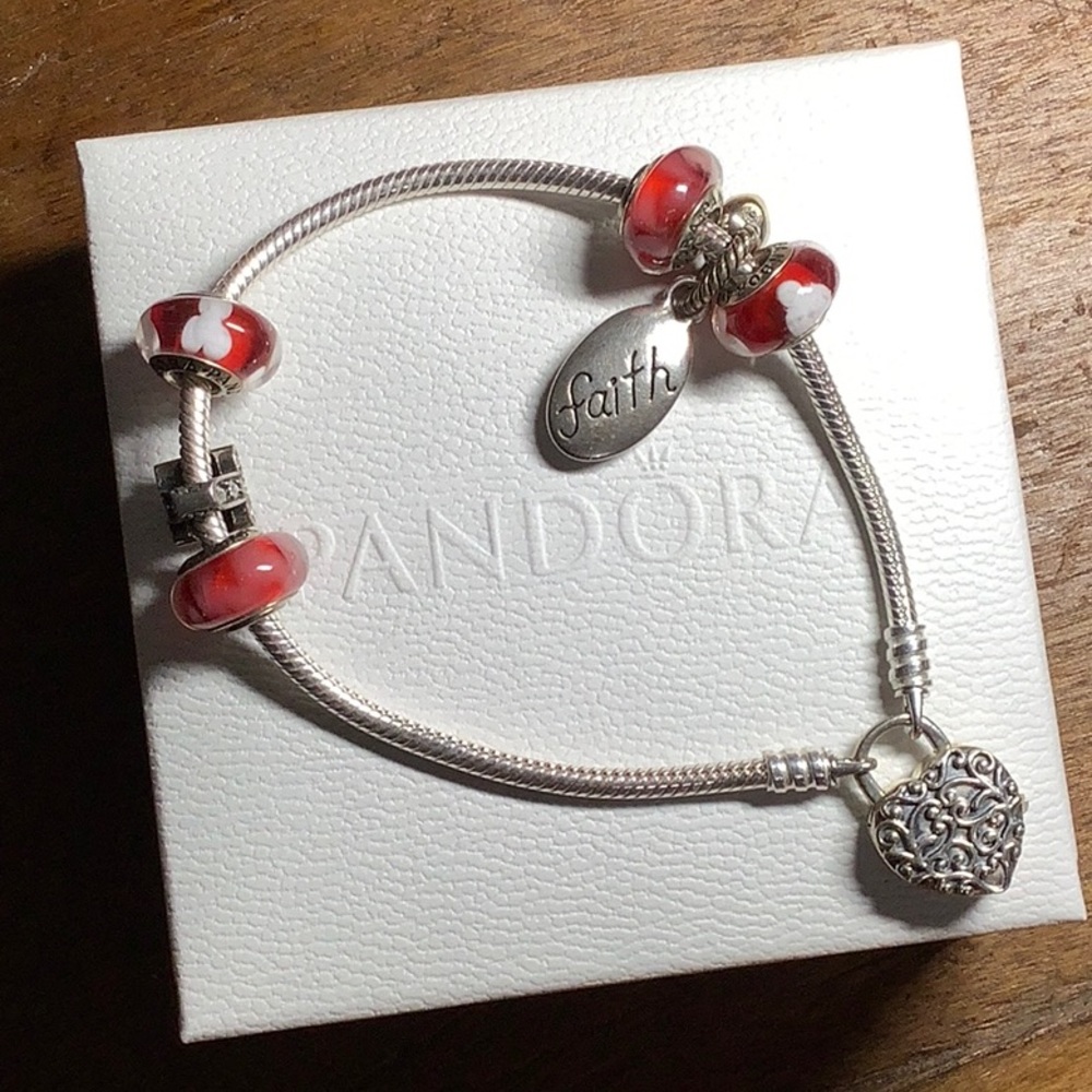 Pandora Charm Bracelet w/charms